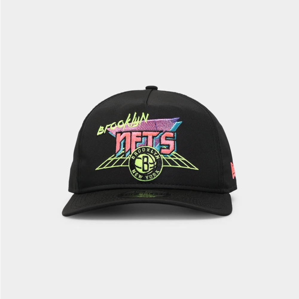 New Era Brooklyn Nets Retro Arcade Prolight Old Golfer SnapBack Black